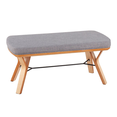 Folia - Mid-Century Modern Bench
