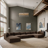 Shaggy - 6 Piece Modular Sectional With Chaise And Ottoman