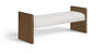 Hickory - Fabric Upholstered Bench - Brown Frame