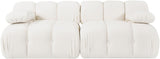 Orin - Velvet Performance Fabric Upholstered 2 Piece Modular Sofa