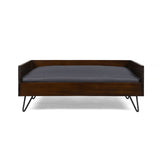 Dog Bed With Sleek Hairpin Legs - Reclaimed Oak / Iron