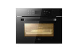 ROBAM 24-in Air Fry Convection European Element Single Electric Wall Oven (Black) - (ROBAMCQ760)