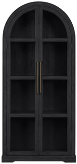Corva - Solid Wood, Oak Veneer And Stainless Steel Storage Cabinet