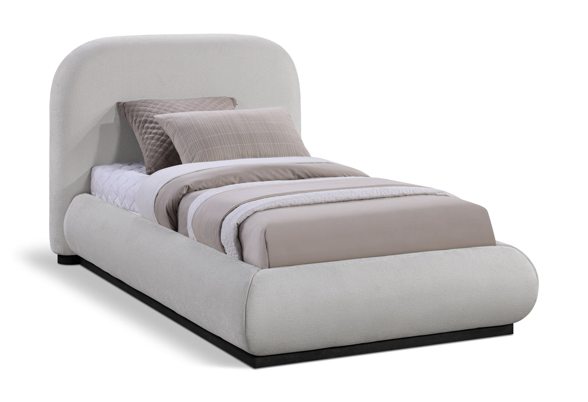 Vaughn - Chenille Bed With Black Base
