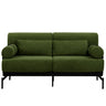 Modern Loveseat Sofa 2 Seater With USB Ports, Cylindrical Armrests
