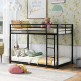 Metal Bunk Bed, Low Bunk Bed With Ladder
