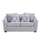 Mahler II - Loveseat With 4 Pillows - Beige Linen