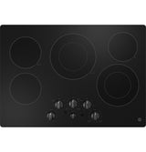 GE JEP5030DTBB - 30 in. 5-Burner Electric Cooktop with Simmer Burner & Power Burner - Black