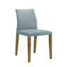 Elyza - Full Back Top Grain Leather Upholstered Wood Dining Chairs (Set of 2)
