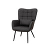 Modern Accent Arm Chair High Back With Metal Legs And Soft Padded