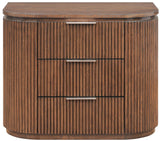 Astrid - Solid Wood And Oak Veneer Nightstand