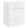 Ayuba - 3 Drawer Makeup Vanity Table With Mirror And Stool
