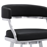 Saturn - Counter Height Bar Stool - Brushed Stainless Steel