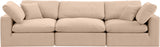 Comfy - Velvet Modular Sofa 3 Seats