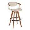 Oracle - 29" Fixed-Height Barstool With Swivel - Walnut Bamboo
