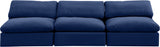 Comfy - Velvet Modular Armless Sofa 3 Seats