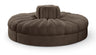Rummi - Round Velvet Performance Fabric Upholstered 4 Piece Modular Sofa