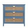 3 Drawer Cabinet, Natural Rattan, American Furniture