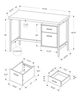 Computer Desk For Home Office, Left, Right Set - Up, Storage Drawers, Modern Design