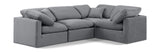 Indulge - Velvet 4 Piece Modular Corner Sectional