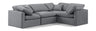 Indulge - Velvet 4 Piece Modular Corner Sectional