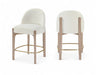 Torino - Counter Stool With Brushed Natural Base