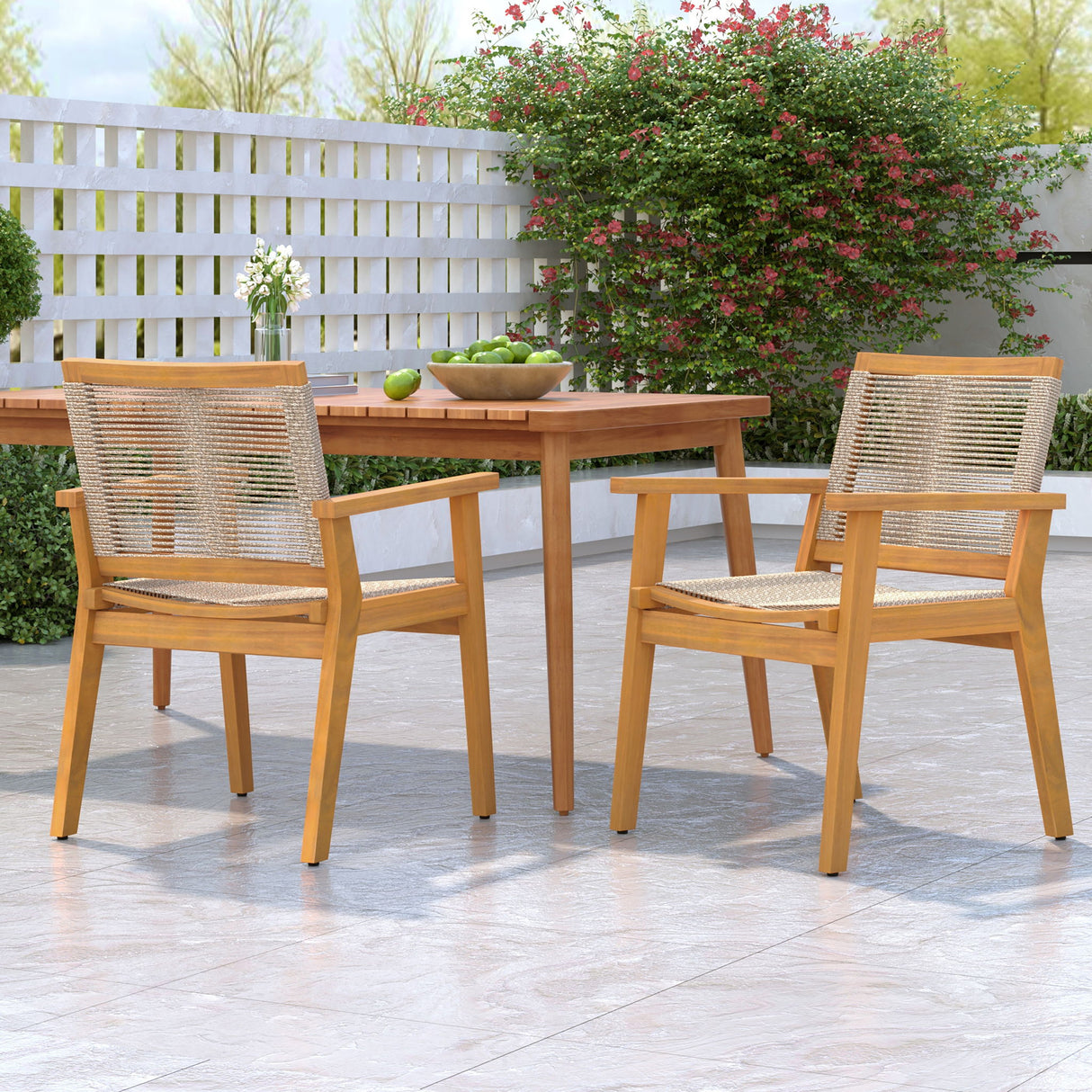 Outdoor Rope Dining Chair (Set of 2)