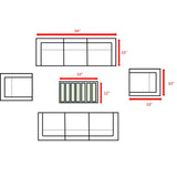 Stylish Sofa Seating Group With Cushions Perfect For Outdoor Gatherings