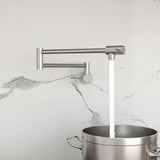 Modern Design Pot Filler Faucet Wall Mount Kitchen Sink, Folding Stretchable