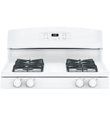GE JGBS60DEKWW - 30 in. 4.8 cu. ft. Gas Range with 4 Sealed Burners - White