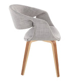 Curvo - Upholstered Chair (Set of 2) - Zebra Wood Legs