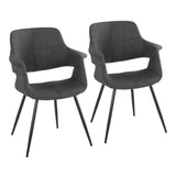 Vintage Flair - Chair (Set of 2) - Dark Gray And Black