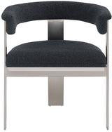 Romeo - Boucle Dining Chair With Silver Base (Set of 2)