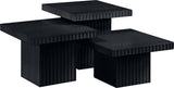Spencer - Oak Veneer 3 Piece Coffee Tabl
