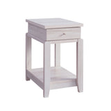 Chair Side End Table With One Drawer And Bottom Shelf