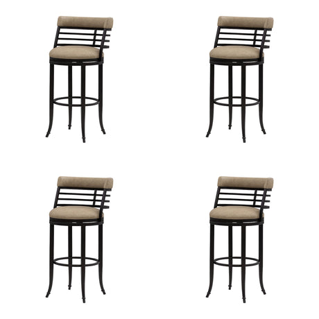 Telia - Upholstered Swivel Bar Height Barstool