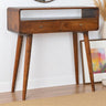 Curved Chestnut Console Table