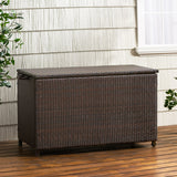 Blake - Wicker Cushion Box - Brown Multi