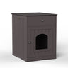 Pet House Cat Litter Box Enclosure With Drawer, Side Table