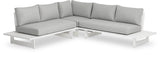 Maldives - Water Resistant Outdoor Patio Sectional With White Frame