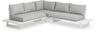 Maldives - Water Resistant Outdoor Patio Sectional With White Frame