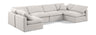 Indulge - Linen 6 Piece Modular U-Shaped Sectional