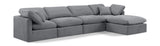 Indulge - Velvet 5 Piece Modular Sectional With Chaise