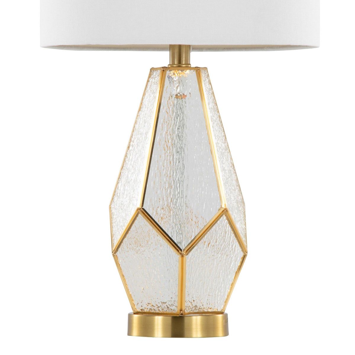 Geo - Rain Glass Table Lamp (Set of 2)