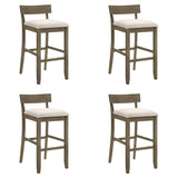 Merie - Modern Transitional Wood Bar Height Kitchen Bar Stool