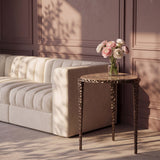 Gild - Aluminum Base And Genuine Marble Top Table - Bronze Finish