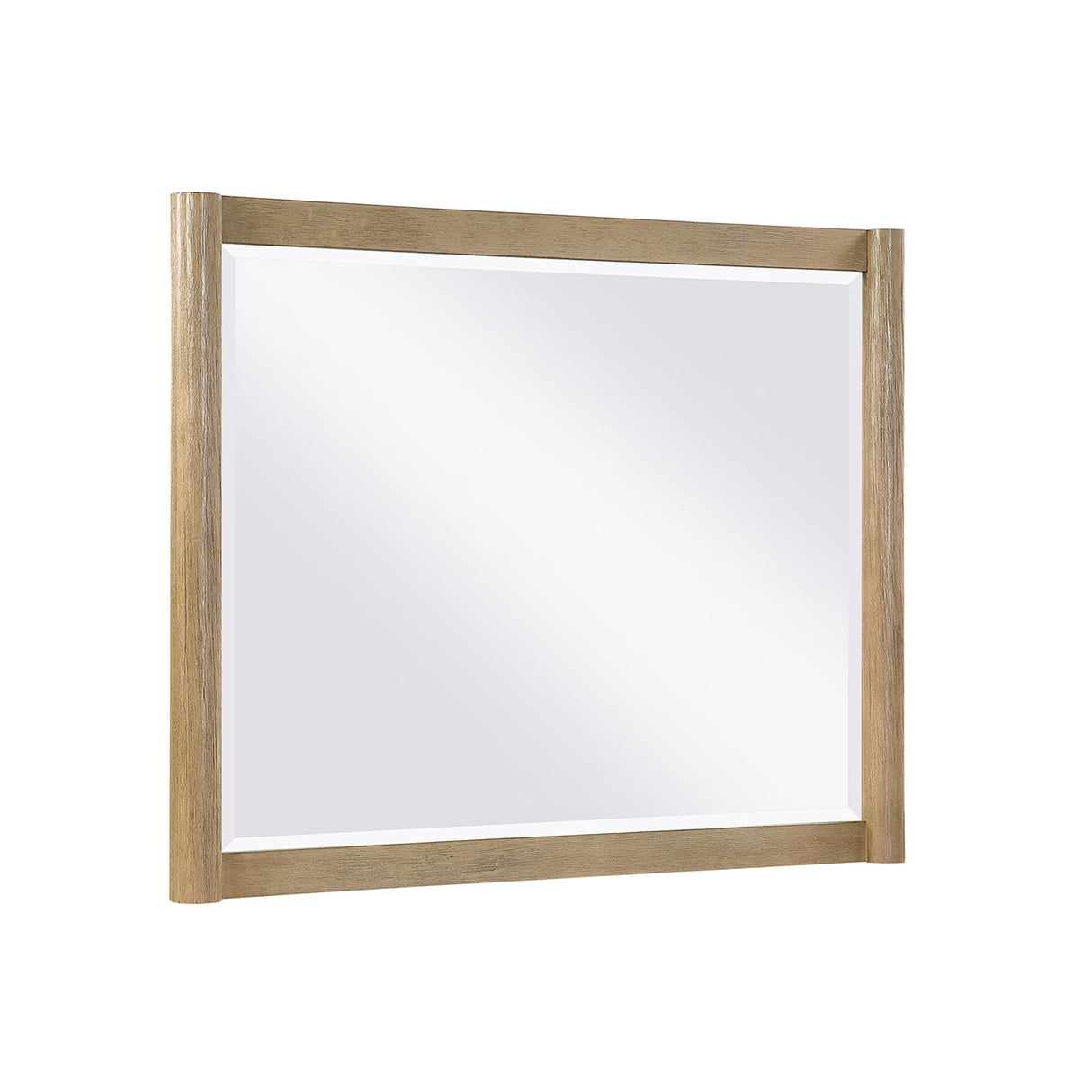 Sarai - Mirror With Sleek Frame And Rounded Sides - Brown
