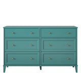 Monticello - 6 Drawer Dresser - Green