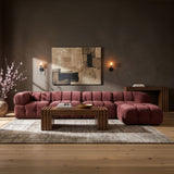 Orin - Fabric Velvet 5 Piece Modular Sectional