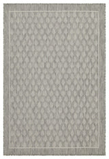 Sunshine - 5'3" X 7'3" Indoor, Outdoor Polypropylene Area Rug - Silver
